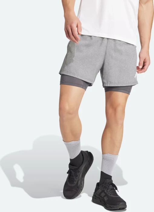 adidas Own The Run Climacool 2in1 Laufhose kurz grey six (Herren)