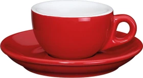 Cilio Roma Espressotasse mit Untertasse 50ml amarena, 2-tlg.