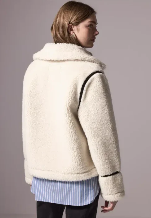 Street One Studio Teddy mit Details Jacke lucid white (Damen)