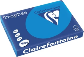 Clairefontaine Trophée Universalpapier matt karibikblau, A3, 160g/m², 250 Blatt