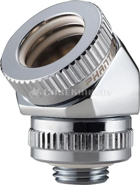 Phanteks Glacier G1/4" Rohranschluss 45° 16mm chrome