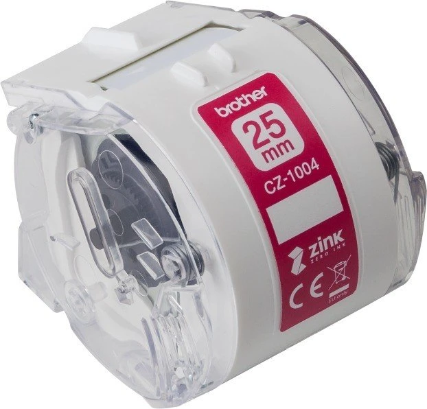 Brother CZ-1004 Farbetikettenrolle, 25mm, weiß