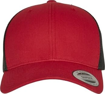 Flexfit YP Classics Retro Trucker 2-Tone Kappe rot/schwarz