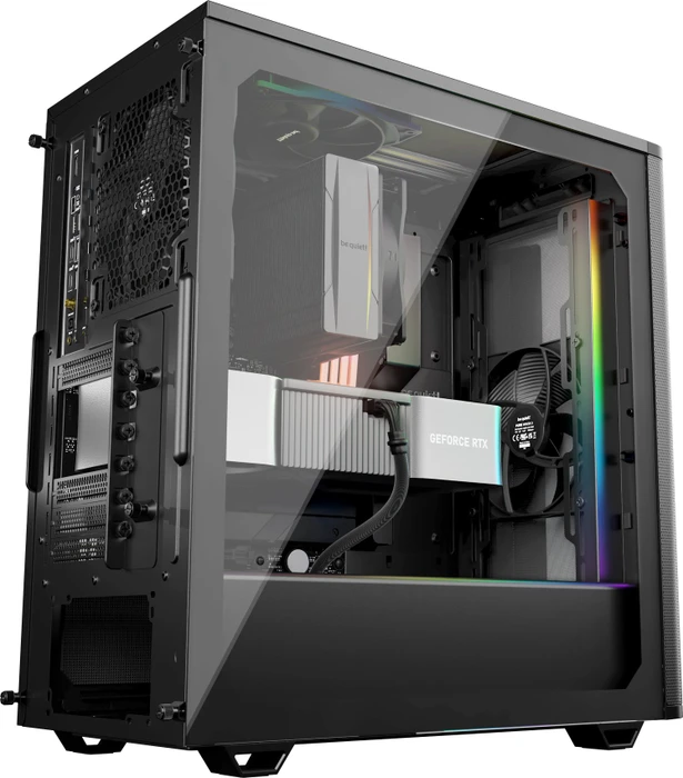 be quiet! Pure Base 501 DX Black, Glasfenster