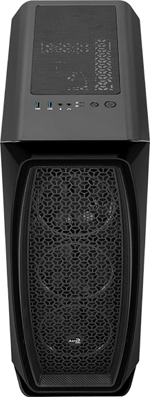 AeroCool Aero One Eclipse, schwarz, Glasfenster
