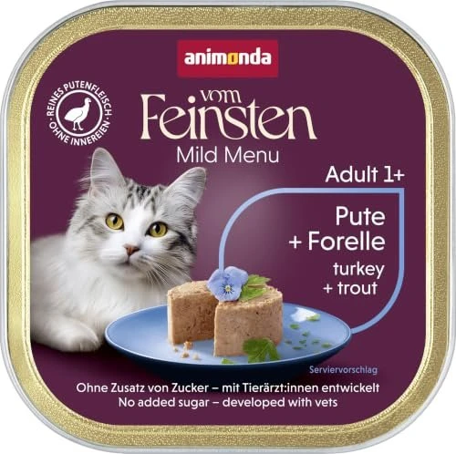 animonda Vom Feinsten Kastrierte Katzen Pute und Forelle, 3.20kg (32x 100g)