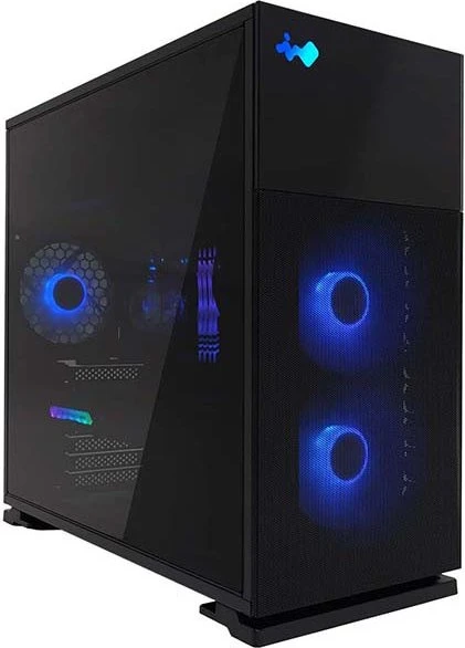 In Win 127, schwarz, Glasfenster