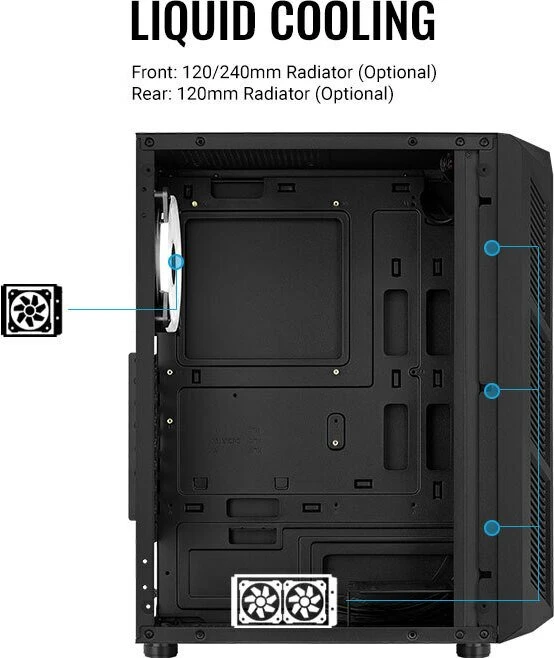 AeroCool Prime ARGB, Glasfenster
