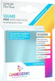 Gamegenic Prime Board Game Sleeves Blue transparent, 50 Stück