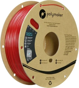 Polymaker PolyFlex TPU95-HF, Translucent Red, Spule, 1.75mm, 1.00kg