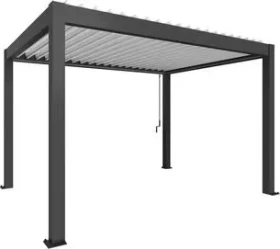 Biohort Pergola 4x3 dunkelgrau-metallic/weiß