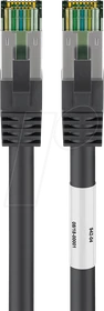 goobay Patchkabel, Cat8.1, S/FTP, RJ-45/RJ-45, 15m, schwarz