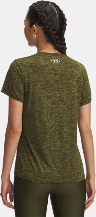 Under Armour Tech Twist Funktionsshirt kurzarm expedition green/white (Damen)