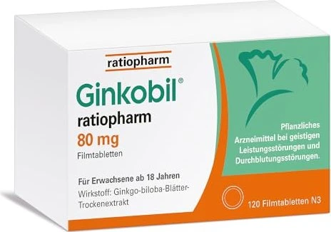 Ginkobil ratiopharm 80mg Filmtabletten, 120 Stück