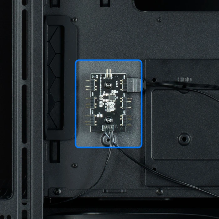 Zalman P40 Prism Plus Black, schwarz, Glasfenster
