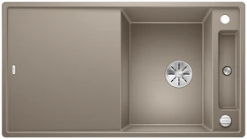 Blanco Axia III 5 S InFino Einbau Becken reversibel mit Ablauffernbedienung tartufo inkl. Glasschneidbrett