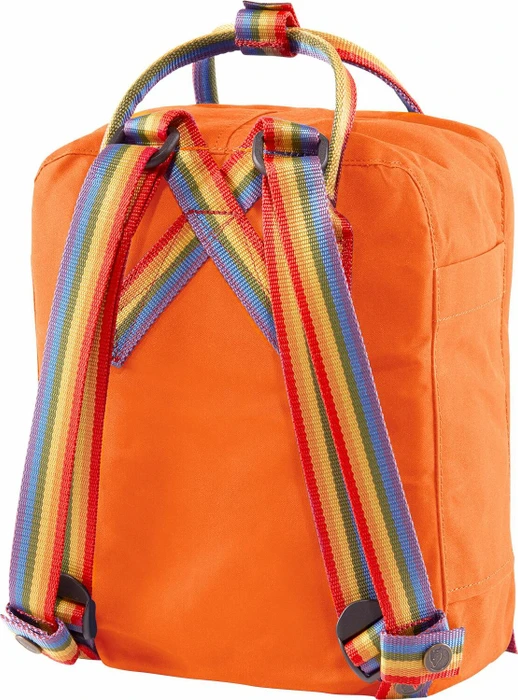 Fjällräven Kanken Rainbow Mini burnt orange/rainbow pattern