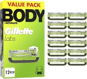 Gillette Labs Body + Intimate Rasierklinge, 12 Stück