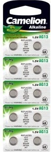 Camelion Alkaline AG13 (LR44/LR1154), 10er-Pack