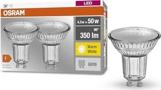 Osram Ledvance LED Base PAR16 50 GU10 4.3W/827 36°, 2 Stück