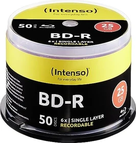Intenso BD-R 25GB, 6x, 50er Spindel