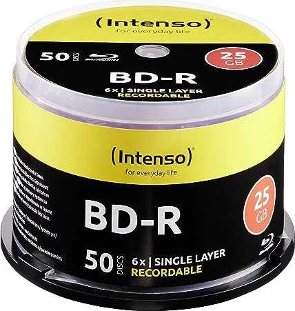 Intenso BD-R 25GB, 6x, 50er Spindel