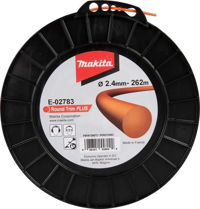 Makita Trimmerfaden Round Trim Plus für Rasentrimmer, 2.4mm/262m