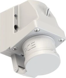 PCE CEE-Wandgerätestecker 16A 5p 1h IP44 mit Deckel