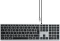Satechi Slim W3 Wired Backlit Keyboard, -C, schwarz/grau, USB, DE Vorschaubild