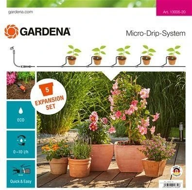 Gardena Micro-Drip-System Planztöpfe Erweiterungs-Set 5m