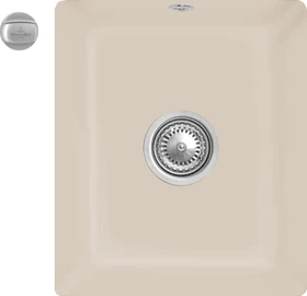Villeroy & Boch Subway 45 XU Unterbau Becken mittig mit Ablauffernbedienung almond