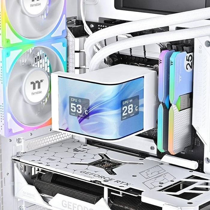 Thermaltake MAGCurve 360 Ultra ARGB Sync Snow Edition, weiß