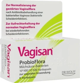 Dr. August Wolff Vagisan ProbioFlora Milchsäure-Bakterien Hartkapseln, 8 Stück