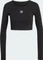 adidas Essentials Ribbed Crop Top Shirt langarm schwarz (Damen) Vorschaubild