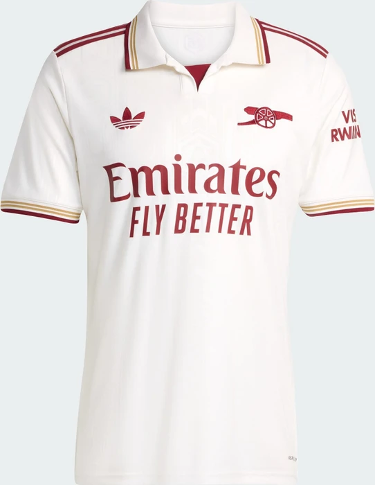 adidas FC Arsenal 2025/2026 Ausweichtrikot kurzarm cloud white/team coll burgundy 2 (Herren)