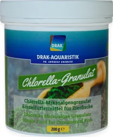 DRAK-Aquaristik Chlorella-Mikroalgen-Granulat, Dose, 200g