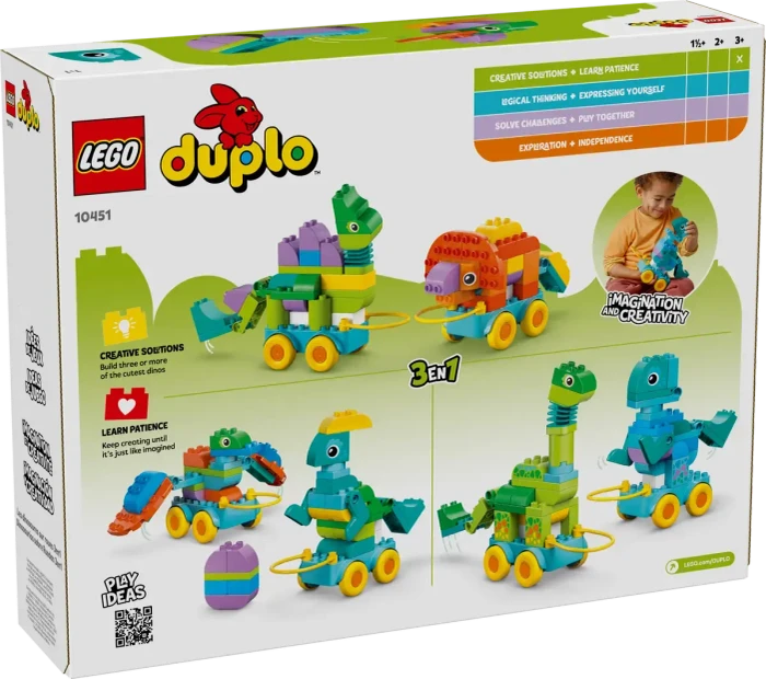 LEGO DUPLO - Dinos auf Rädern 3-in-1-Set