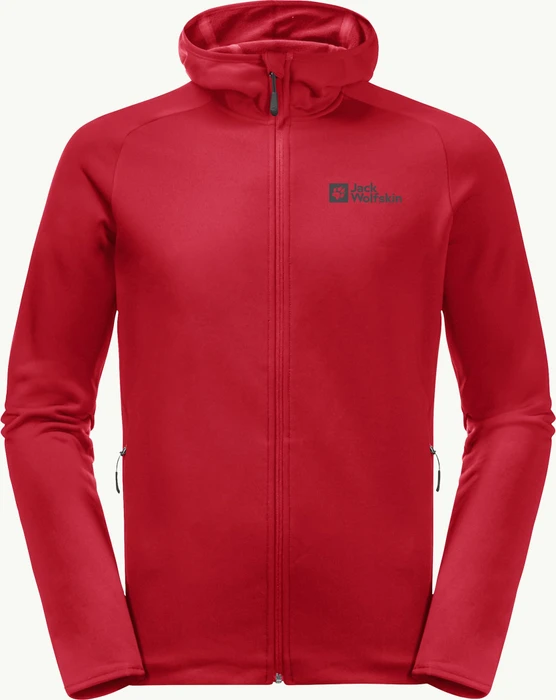 Jack Wolfskin Baiselberg Hoody FZ Jacke red glow (Herren)