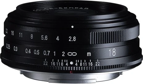 Voigtländer Color Skopar 18mm 2.8 für Fujifilm X schwarz