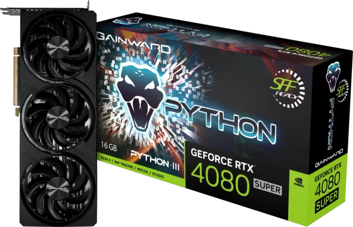 Gainward GeForce RTX 4080 SUPER Python III, 16GB GDDR6X, HDMI, 3x DP