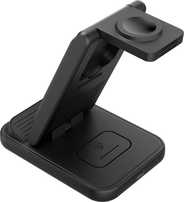Wentronic Kabelloses 3-in-1 Ladegerät 15W schwarz