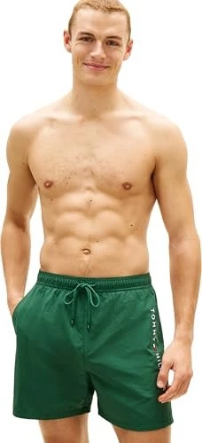 Tommy Hilfiger Original Mid mit Logo Badeshorts street green (Herren)
