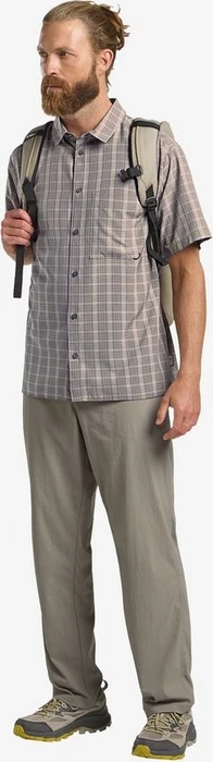 Jack Wolfskin Meseta Hemd kurzarm phantom checks (Herren)