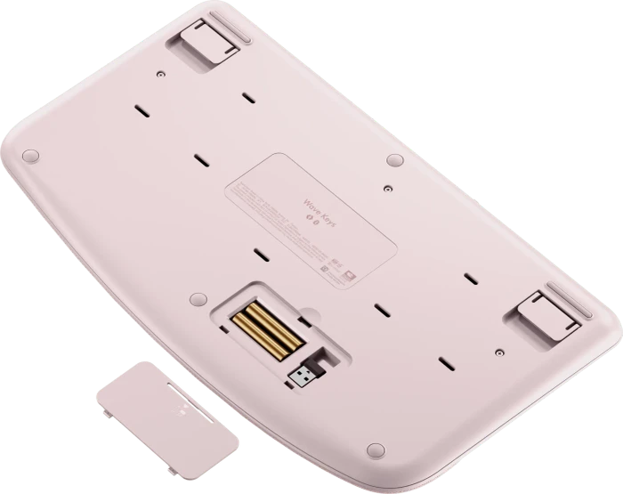 Logitech Wave Keys, Rose, Logi Bolt, USB/Bluetooth, US