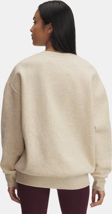 Under Armour Rival Oversize Sweatshirt city khaki light heather/white (Damen)