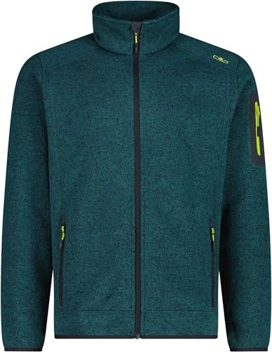 CMP Melange Knit Tech Heavy Fleece Jacke lichen/antracite (Herren)