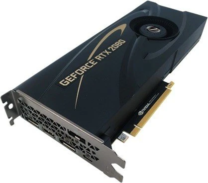 Manli GeForce RTX 2080 Heatsink with Blower Fan, 8GB GDDR6, HDMI, USB-C, 3x DP