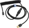 Ducky Premicord Spiralkabel USB-C auf USB-A, Tastaturkabel (Spiral-Textilkabel), 1.8m, Phantom Black Vorschaubild
