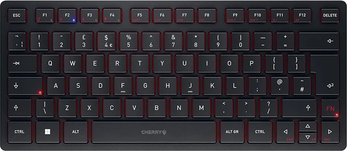 Cherry KW 9200 Mini, schwarz, USB/Bluetooth, UK