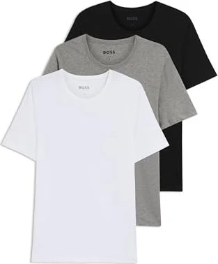 Hugo Boss Classic David Beckham 3er-Pack T-Shirt kurzarm weiß/grau/schwarz (Herren)